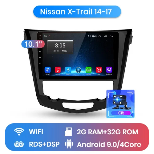 2-32G for Wifi Junsun V1 2G+ 32G Android 8,0 DSP для Nissan X-Trail Qashqai- автомобильный Радио Мультимедиа Видео плеер навигация gps 2din DVD - Цвет: 2-32G for Wifi