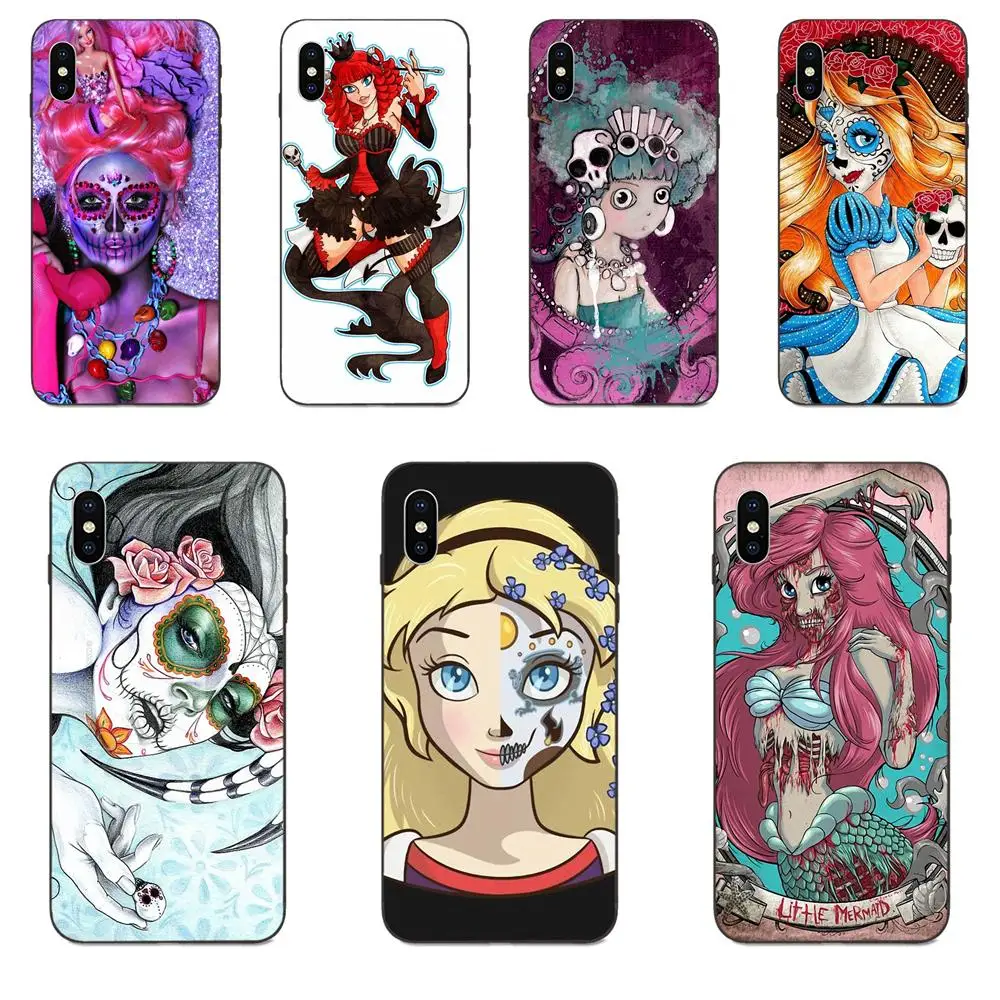 Череп принцессы ТПУ Модный чехол для Galaxy A10S A20S A2 Core A30S A40S A50S A70S A90 5G M10 M30S M40