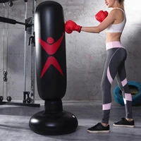 inflatable punching bag widen bottom base releases stress pvc 160cm training fitness vertical boxing bag for workout