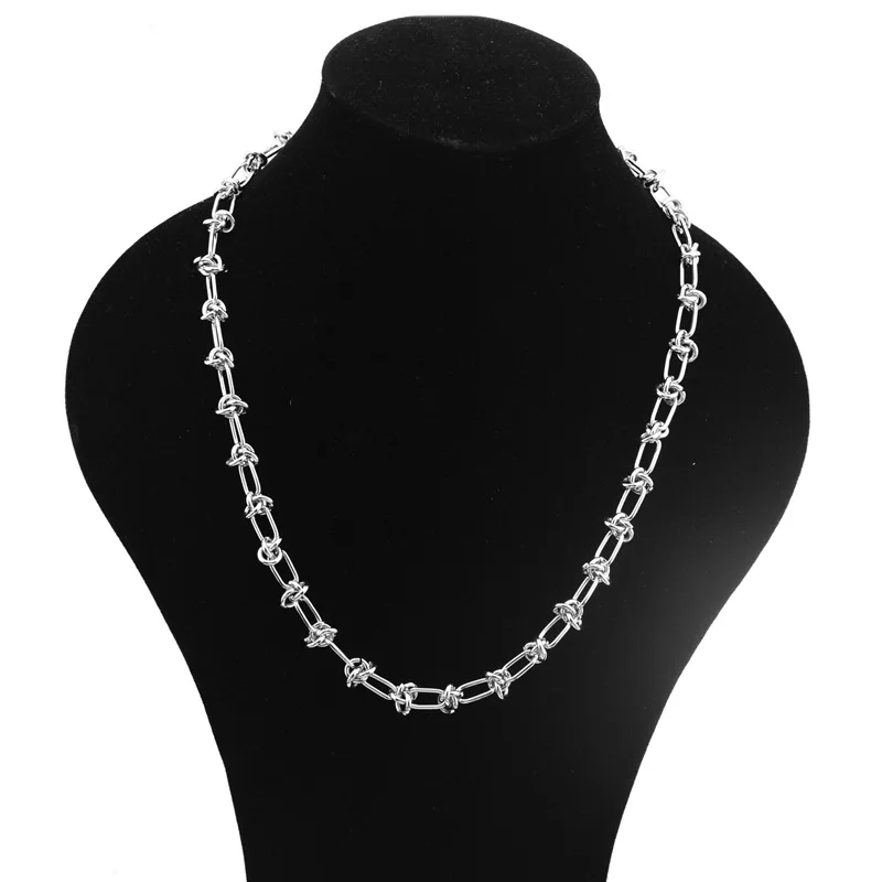 

Collar acero inoxidable and womenчокер на шеюPersonalized oval enchantment clavicle chain for men and womenbijuterias