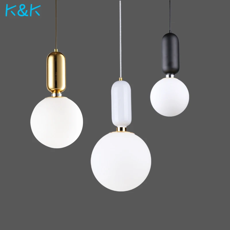 

Modern Glass Pendent Lamps Bedside Glass Lights Home Decoration Pendent Lights Kitchen Lighting Fixture Hanging Lamp Fixture