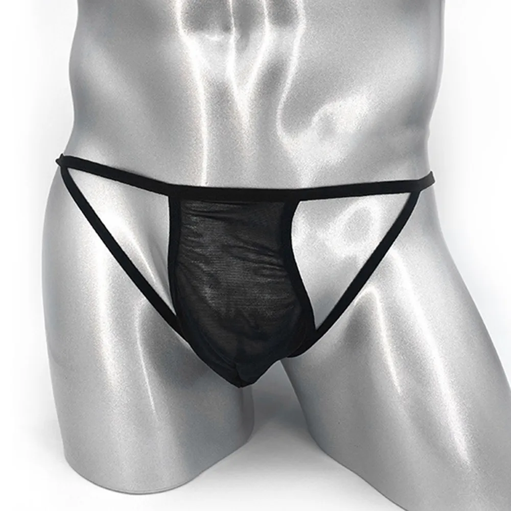 

Men Sheer Mesh Hollow Out Thong Panties Low Rise Jockstrap Underpants Lace Open Buttocks Erotic Bikini G-string Briefs Underwear