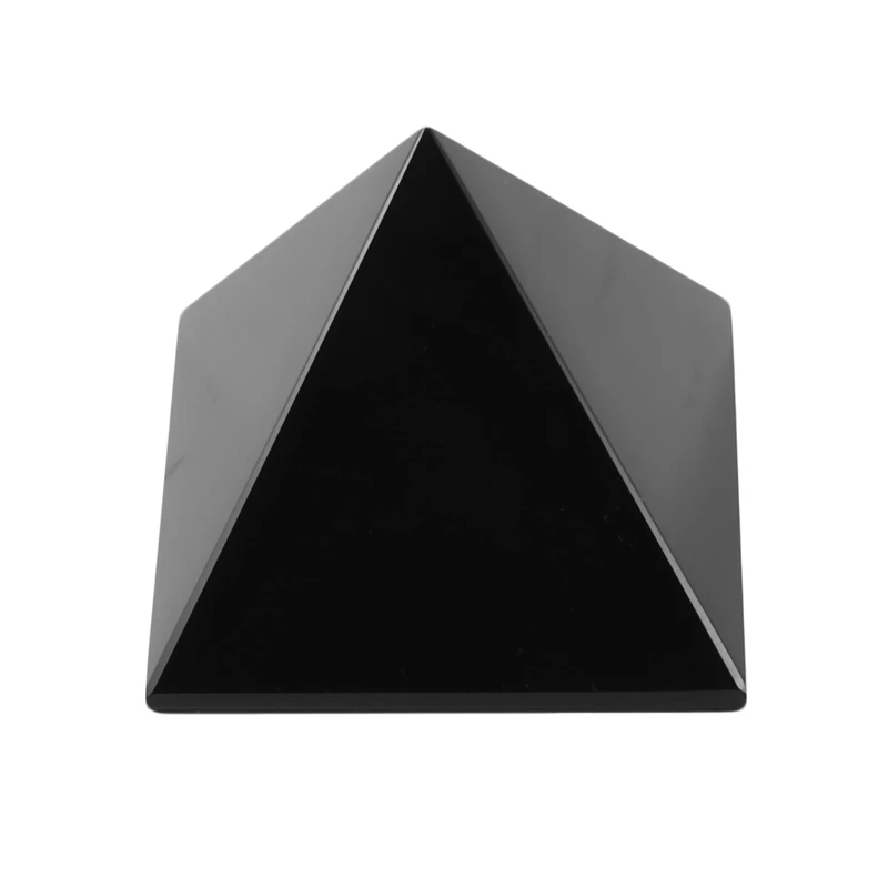 50Mm Natural Obsidian Quartz Crystals Pyramid Healing Crystal For Crafts Lustrous Surface Stones And Decoration | Дом и сад