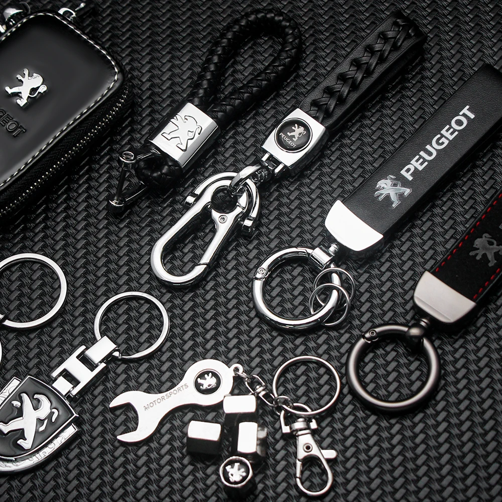 1 шт. автомобильный брелок 3D металлический кожаный модный с логотипом для ключей