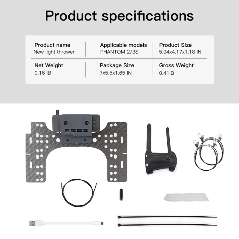 

Hot Airdrop Parabolic Servo Switch Device Kit Remote Control for DJI PHANTOM 2 / 3S Airdrop Parabolic