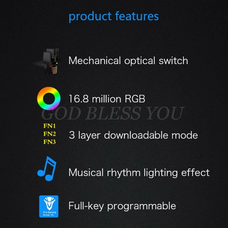 

2021 RGB Backlit Bluetooth 5.0 Wireless Dual Mode Mechanical Keyboard,Portable Compact Waterproof Mini Gaming 61 Gateron Keys