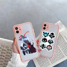 leveling cute cartoon Bear warrior Phone Cases Matte Transparent for iPhone 7 8 11 12 s mini pro X XS XR MAX Plus cover funda