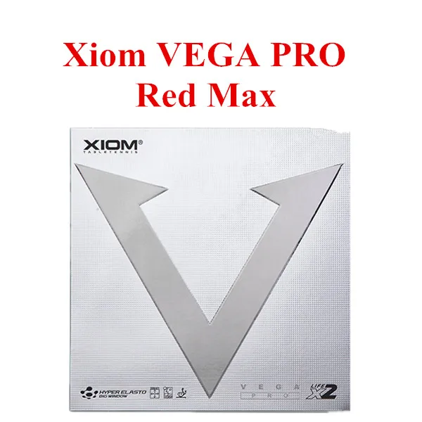 Красный XIOM VEGA PRO(не липкая Резина, петля) резиновая губка для настольного тенниса для пинг-понга - Цвет: Красный