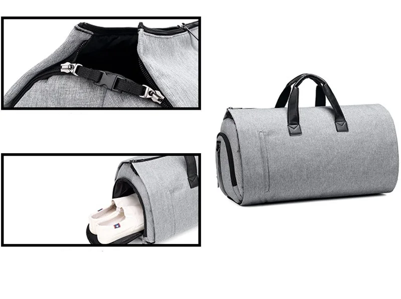 Large Capacity Men Travel Bag Waterproof Duffle Bag Short Trip Suit Storage Hand Luggage Bags With Shoe Pouch Oxford Travel Bag