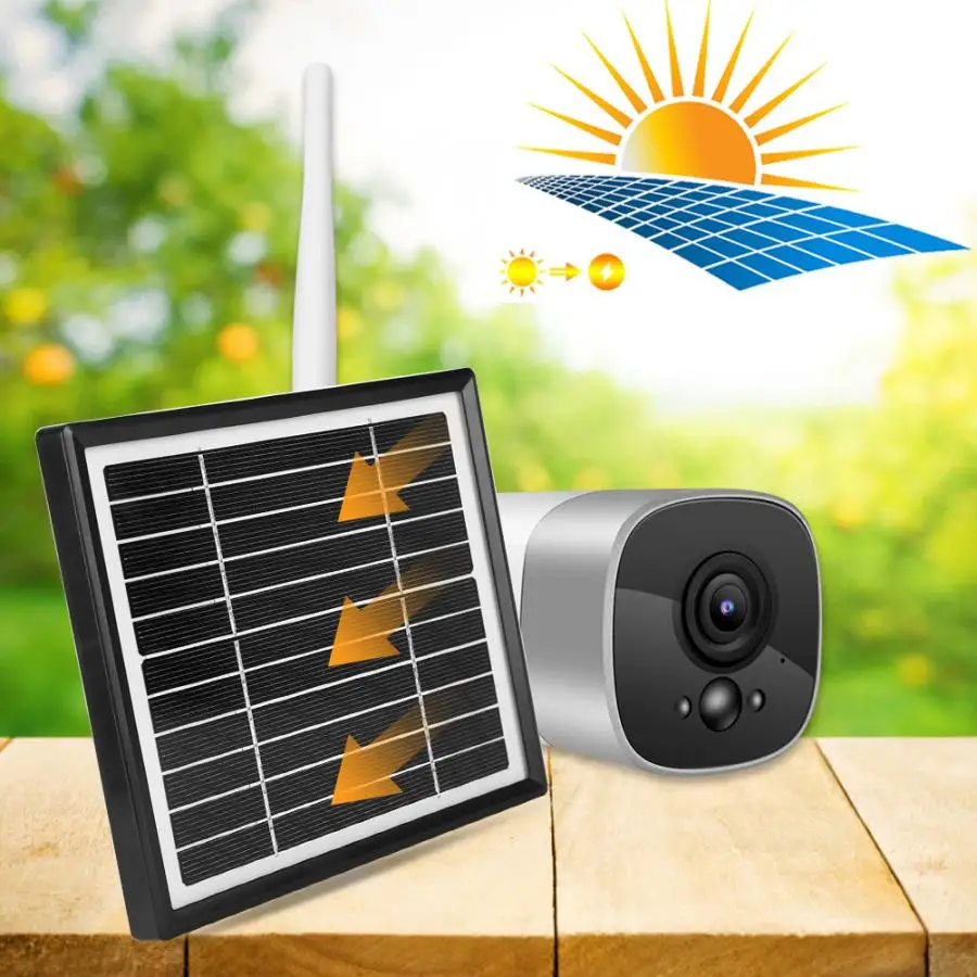 Камера видеонаблюдения на солнечной батарее 1080P Wi Fi IP67|Камеры видеонаблюдения| |
