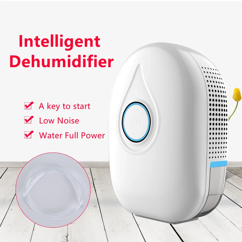 Smart Mini Dehumidifier Semiconductor Electric Air Dryer Moisture Absorber Low Noise Desiccant for Home Bedroom Kitchen Office