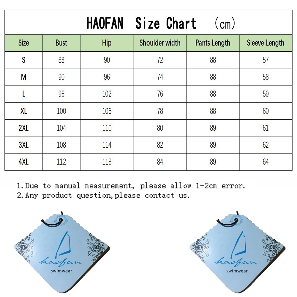 HAOFAN Мусульманский купальник Женский Традиционный мусульманский хиджаб на