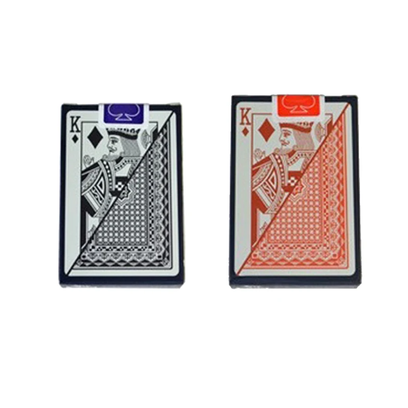 

Multiplayer Game Card Creative Box Packed Waterproof Texas Playing Cards Plastic Durable Poker Magic Tricks Tool