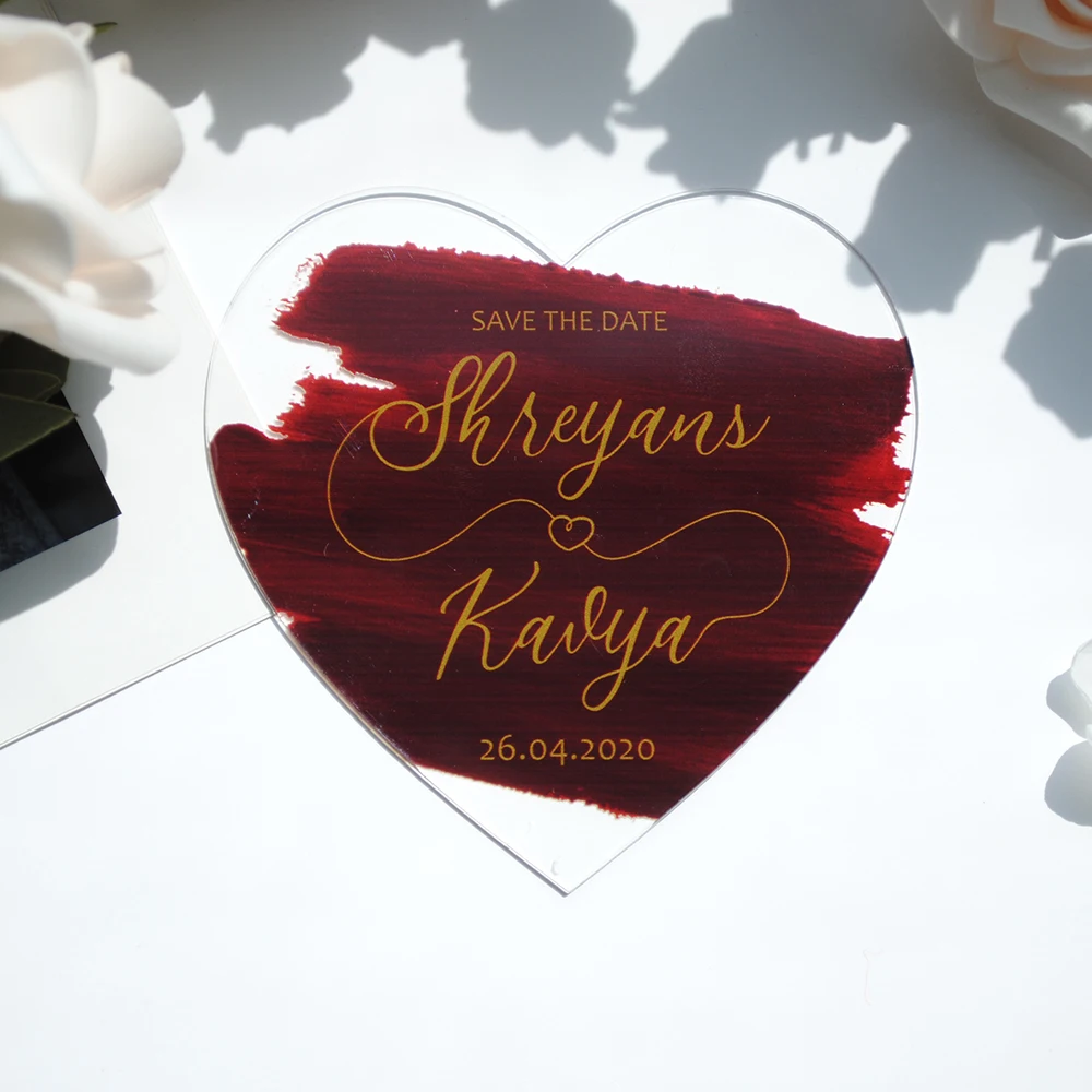 10 шт. свадебные открытки в форме сердца|Открытки и приглашения| |