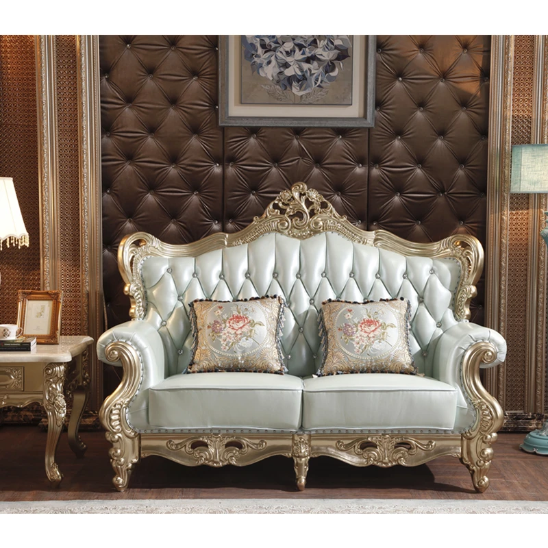Loyal Classic Leather sofa set royal living room furniture of designs and prices | Мебель