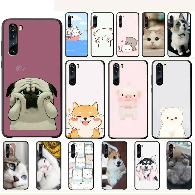 Роскошный чехол для телефона Yinuoda с изображением кота милой мыши свиньи кошек