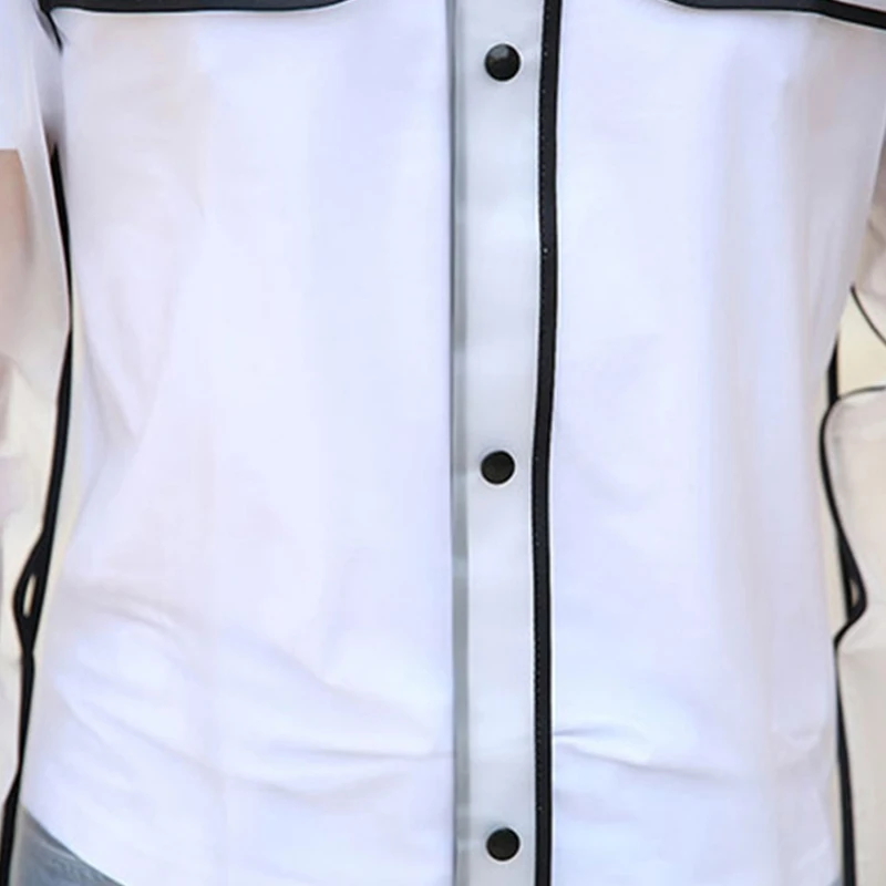 Yuding длинный полупрозрачный плащ для мужчин и взрослых черный Тренч с окантовкой