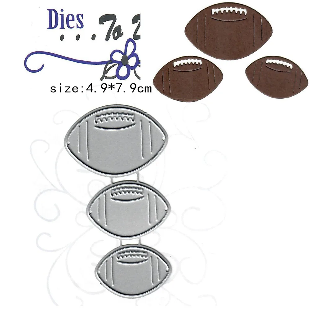 Американский футбол спортивный реквизит металлические пресс-формы для сделай