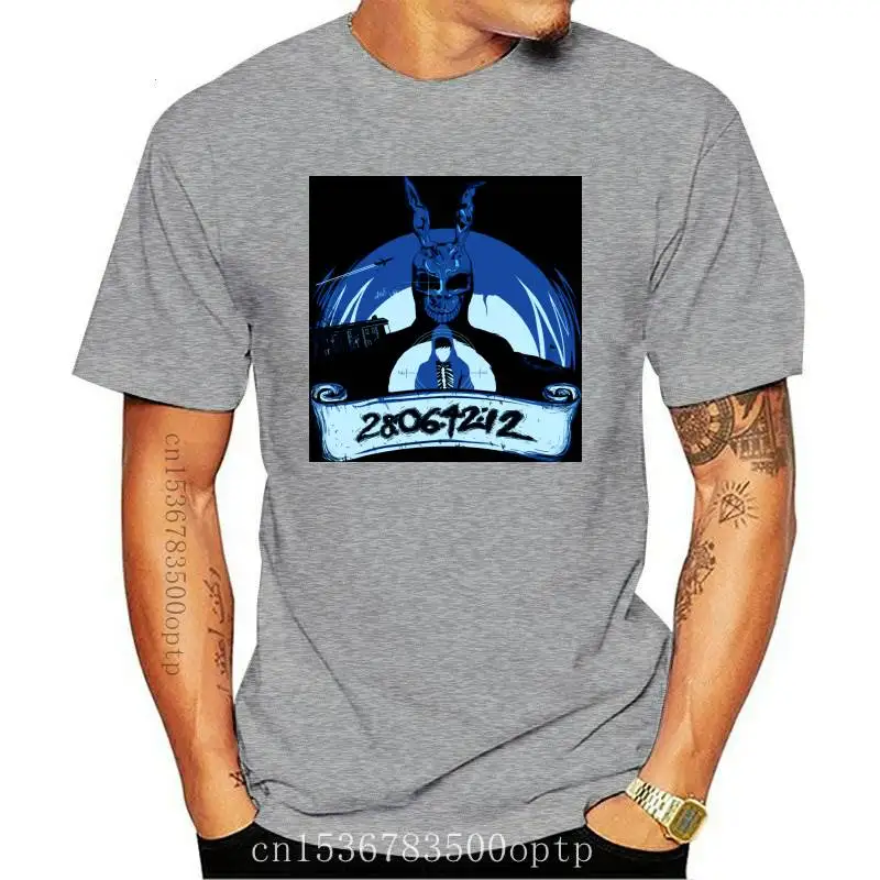 

Новинка, футболка Donnie Darko, мужские футболки из 100% хлопка, 28064212, топы с надписью «научная фантастика», мужские футболки, летняя одежда