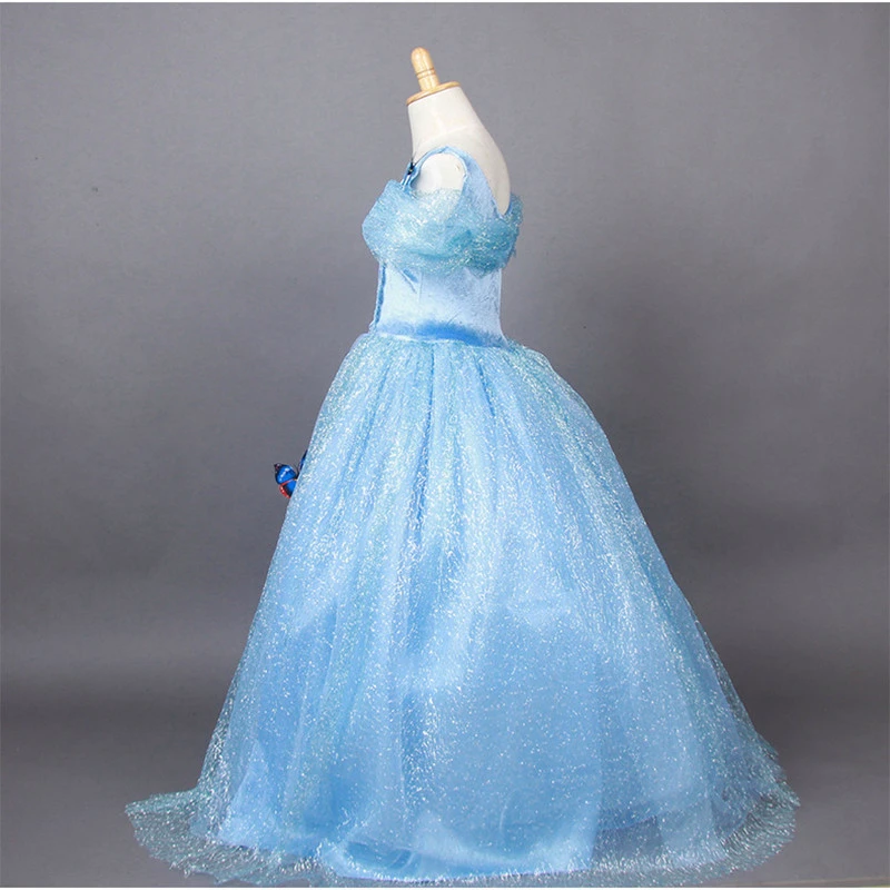 Платья для малышей вечерние платья принцессы косплея платье Золушки длинное с