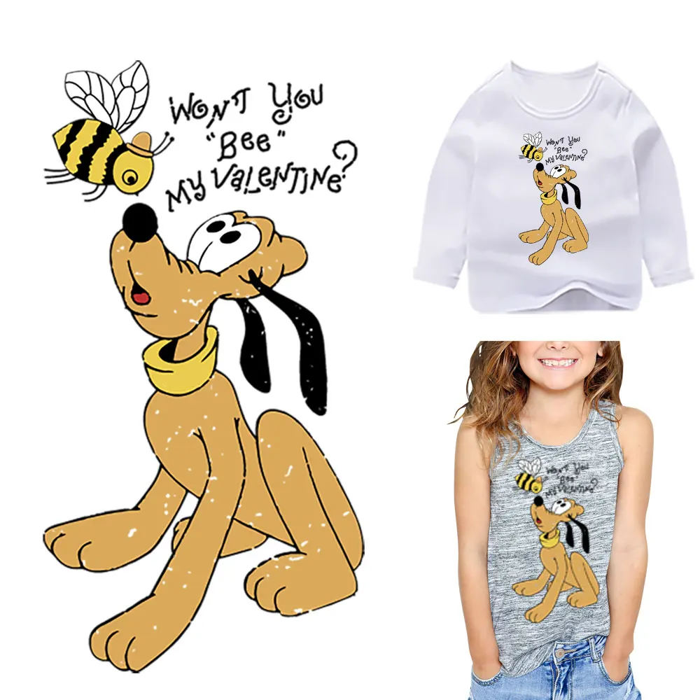 Термонаклейки с мультяшными собаками для одежды наклейка на одежду симпатичная