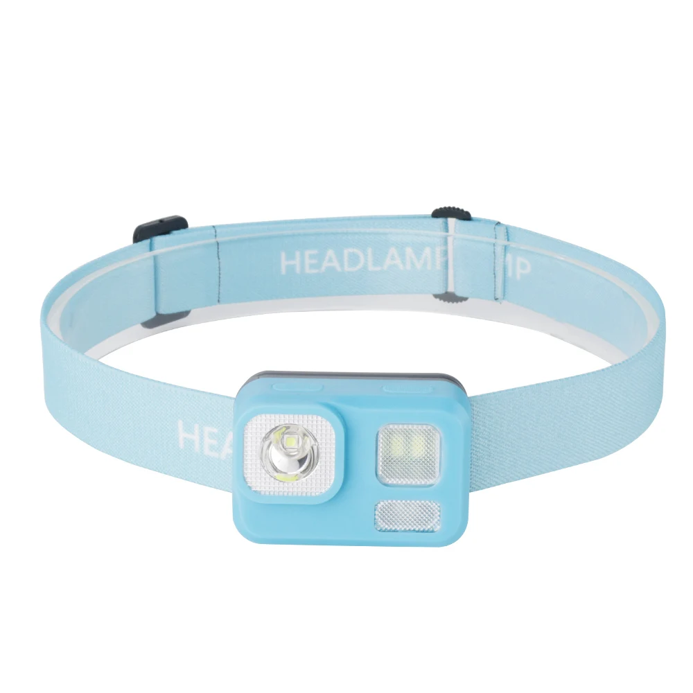 body color Blue BORUiT B29 мини светодиодный светильник-вспышка налобный фонарь Портативный водонепроницаемый головной светильник для кемпинга Лампа для охоты рыболовный Головной фонарь светильник - Испускаемый цвет: body color Blue