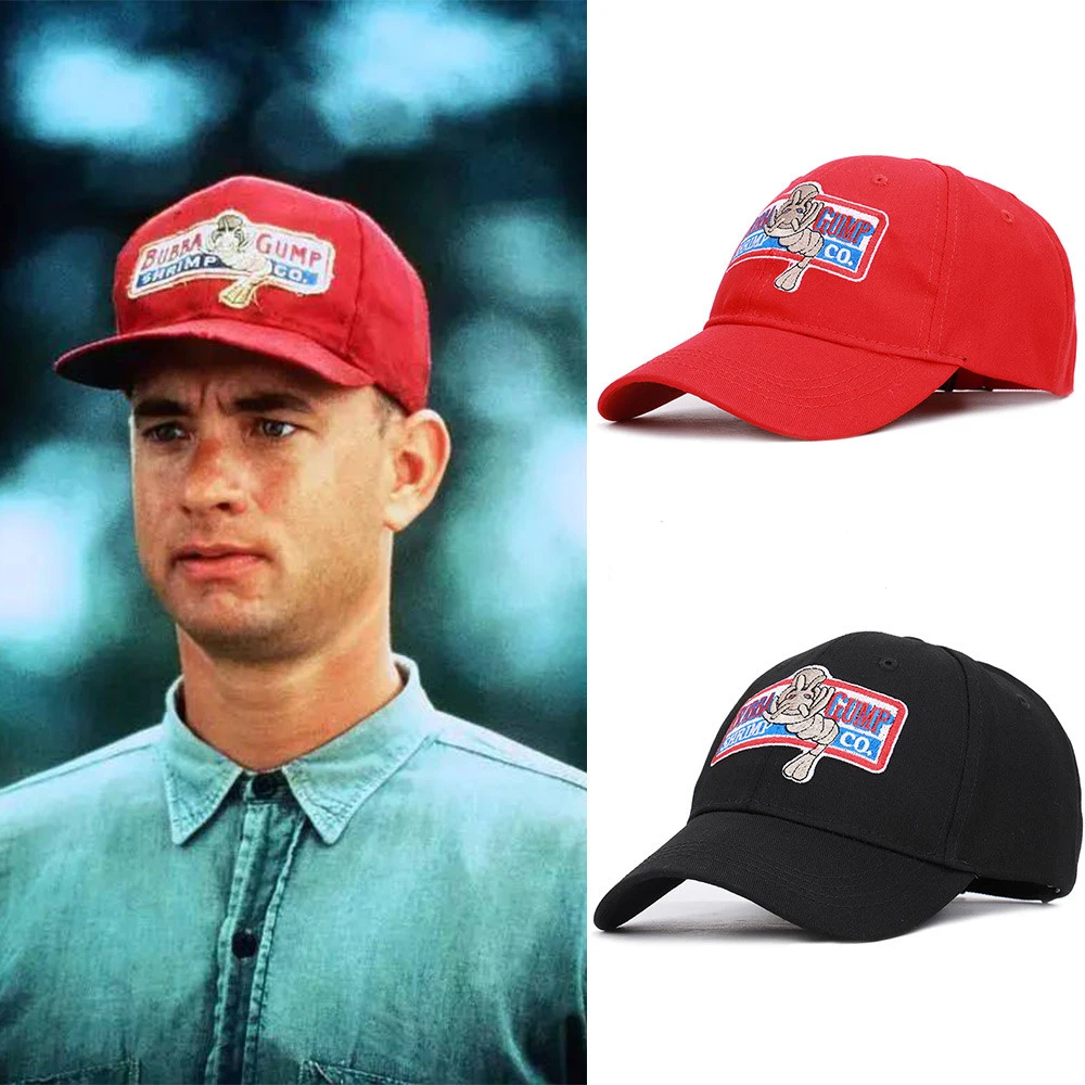 2021 летняя 1994 бейсболка BUBBA GUMP с креветочками черная шапка вышивкой Мужская кепка