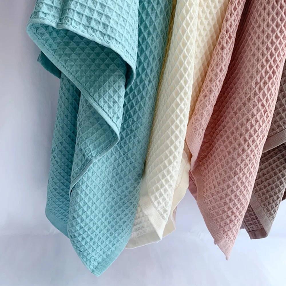 Хлопковое вафельное полотенце одеяло для детской кровати легкий покрывало
