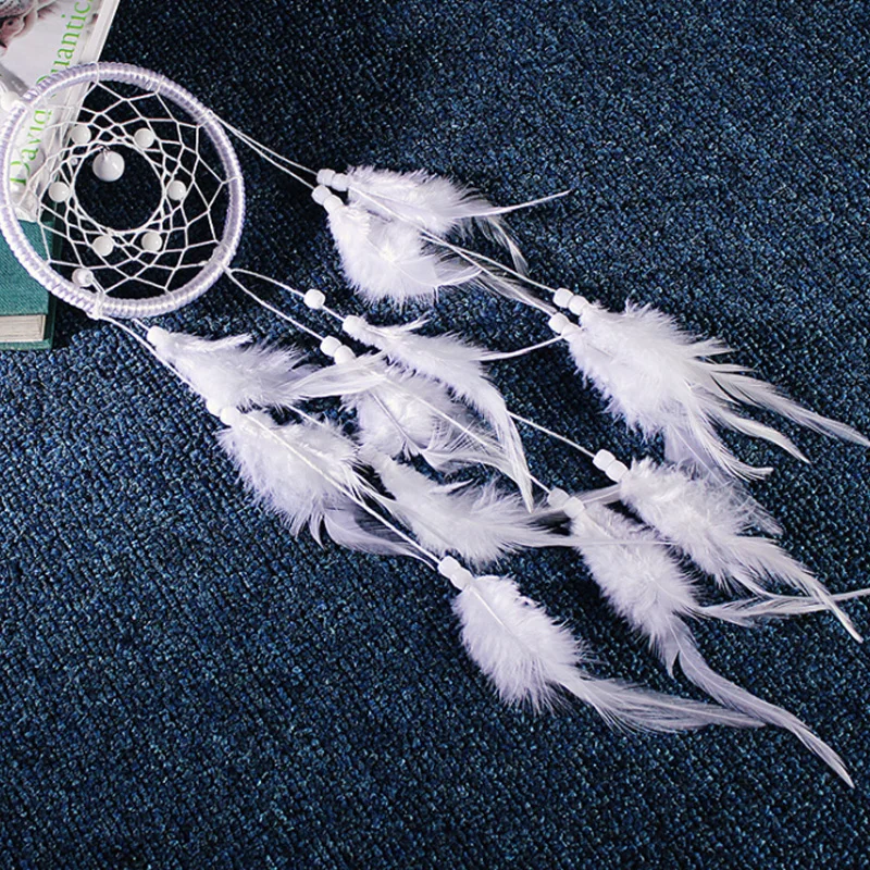 Ручной работы перо колокольчики Ловец снов автомобиль кулон украшения для