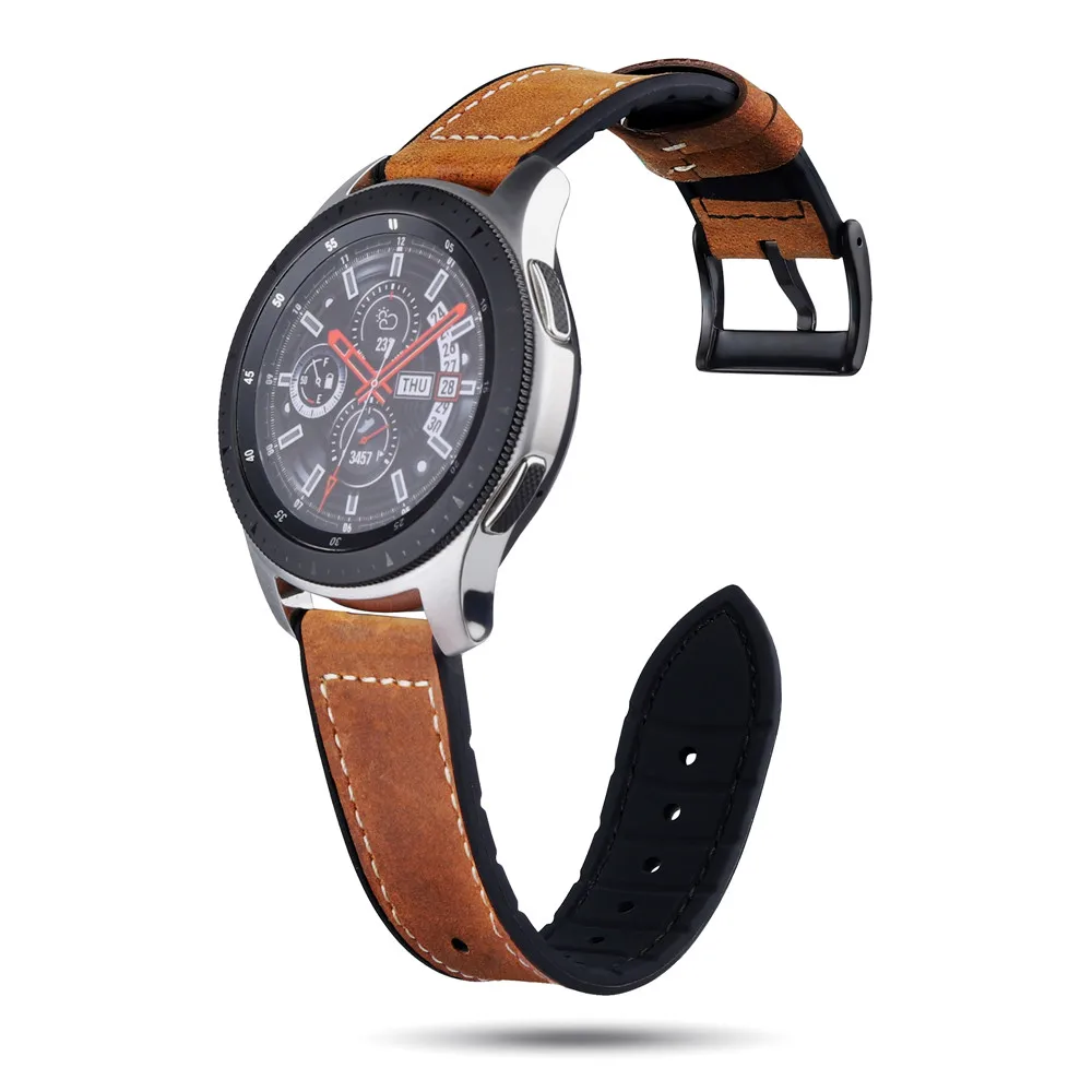 Ремешок силиконовый для Samsung Galaxy Watch 4 3 Active 2 40 мм классический браслет мужчин и