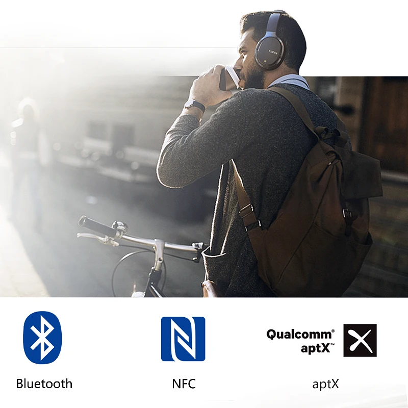Bluetooth наушники EDIFIER W860NB беспроводные с сенсорным управлением ANC поддержкой NFC и aptX