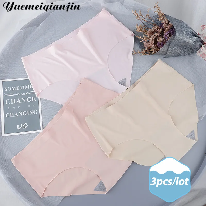 3 шт./лот бесшовные Ice Silk (искусственное волокно для оптовых покупок нижнее бельё
