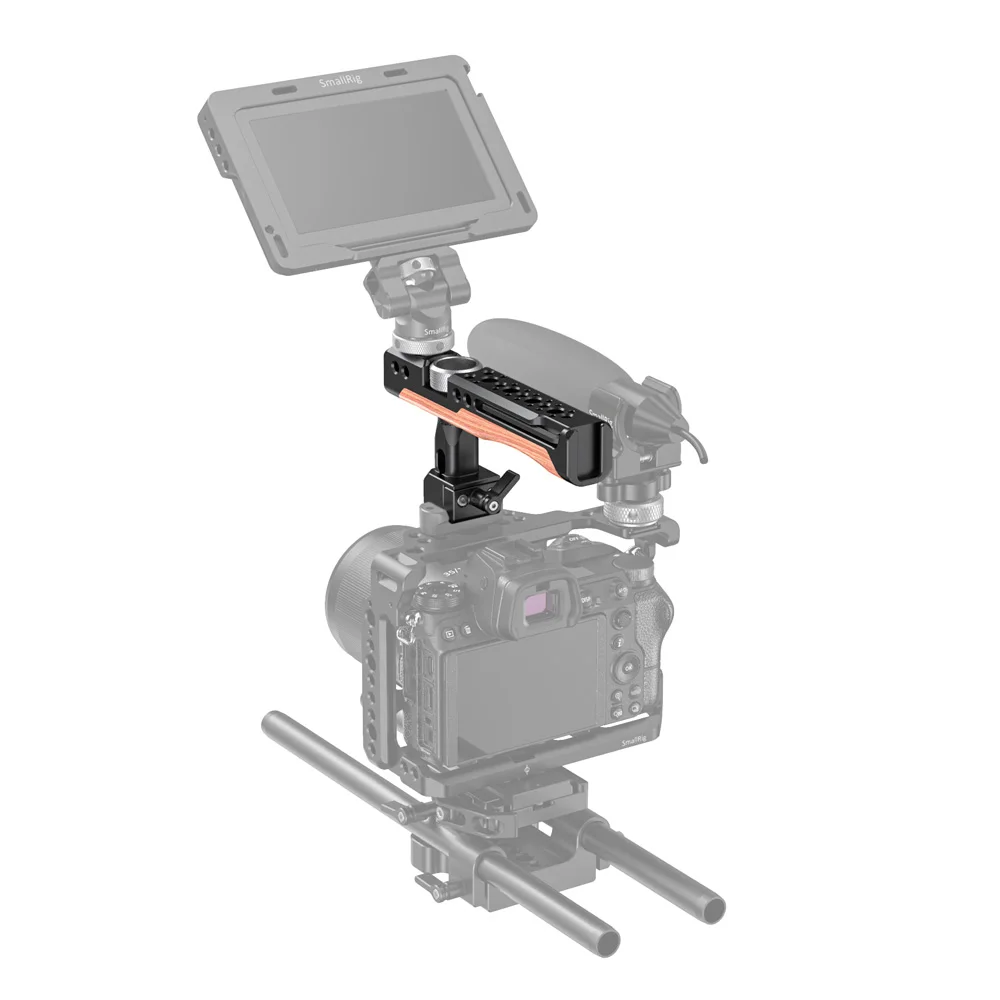 SmallRig 360 градусов вращающаяся Зажимная рукоятка Nato с холодным башмаком для клетки или аксессуаров с совместимой с NATO Rail-2362