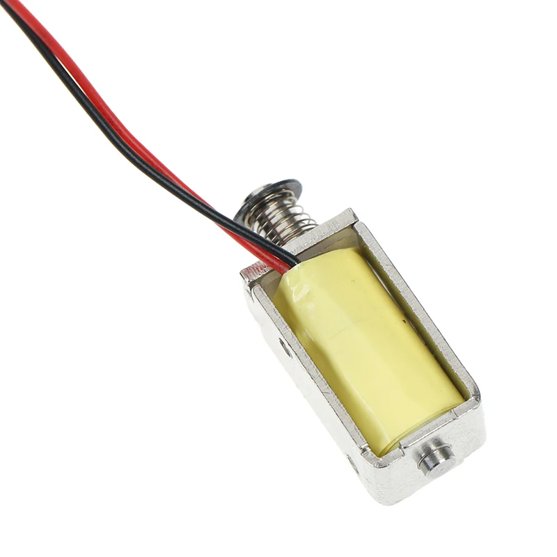 1 шт. 12В DC всасывающий микро Электромагнит пружинный толкатель Тип стержня