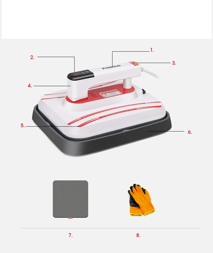 Heat Press Machine for T Shirts Portable 10&quot×10&quot Easy DIY Hand Free Automatic Transfer Sublimation and Vinyl |