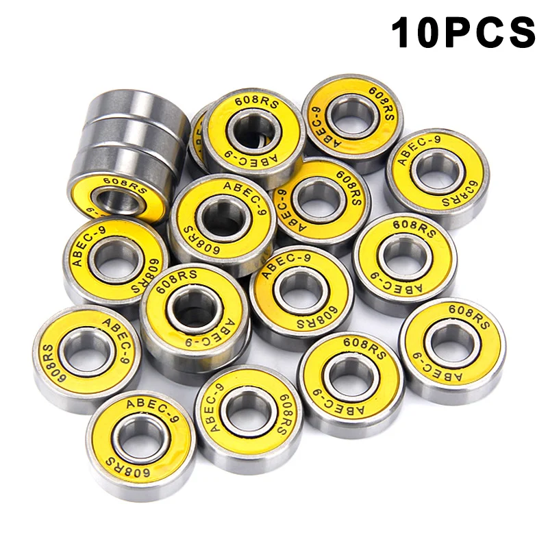 10 шт. подшипники высокопроизводительный ролик прочный для скейтборда скутера