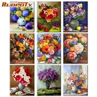 RUOPOTY DIY картины по номерам красивые цветы акриловая ручная краска для домашнего декора подарок для взрослых Рисование ручной работы
