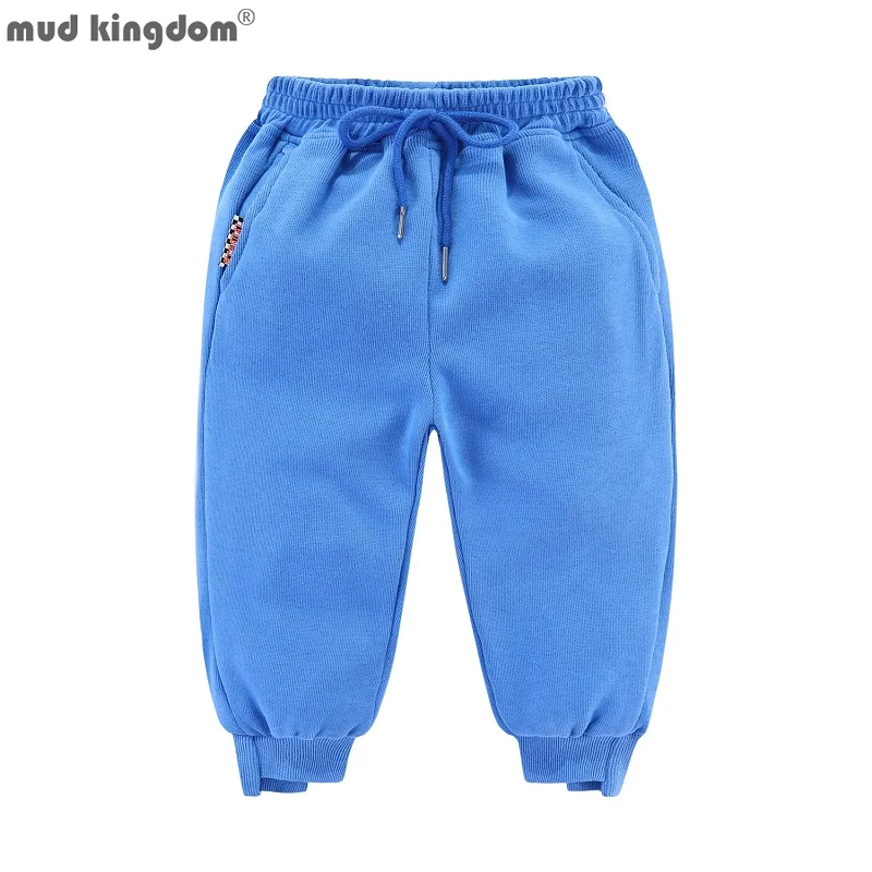 

Mudkingdom Kids Track Stretch Jogger Pants Plain Boys Girls Sportswear Drawstring Solid Trouser Toddler Clothes Spring Autumn