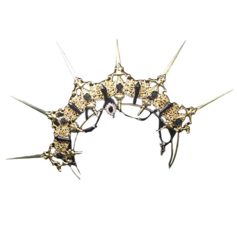 

Gothic Lolita Tiara Crown Headband DIY Material Package Sun Goddess Halo Parts