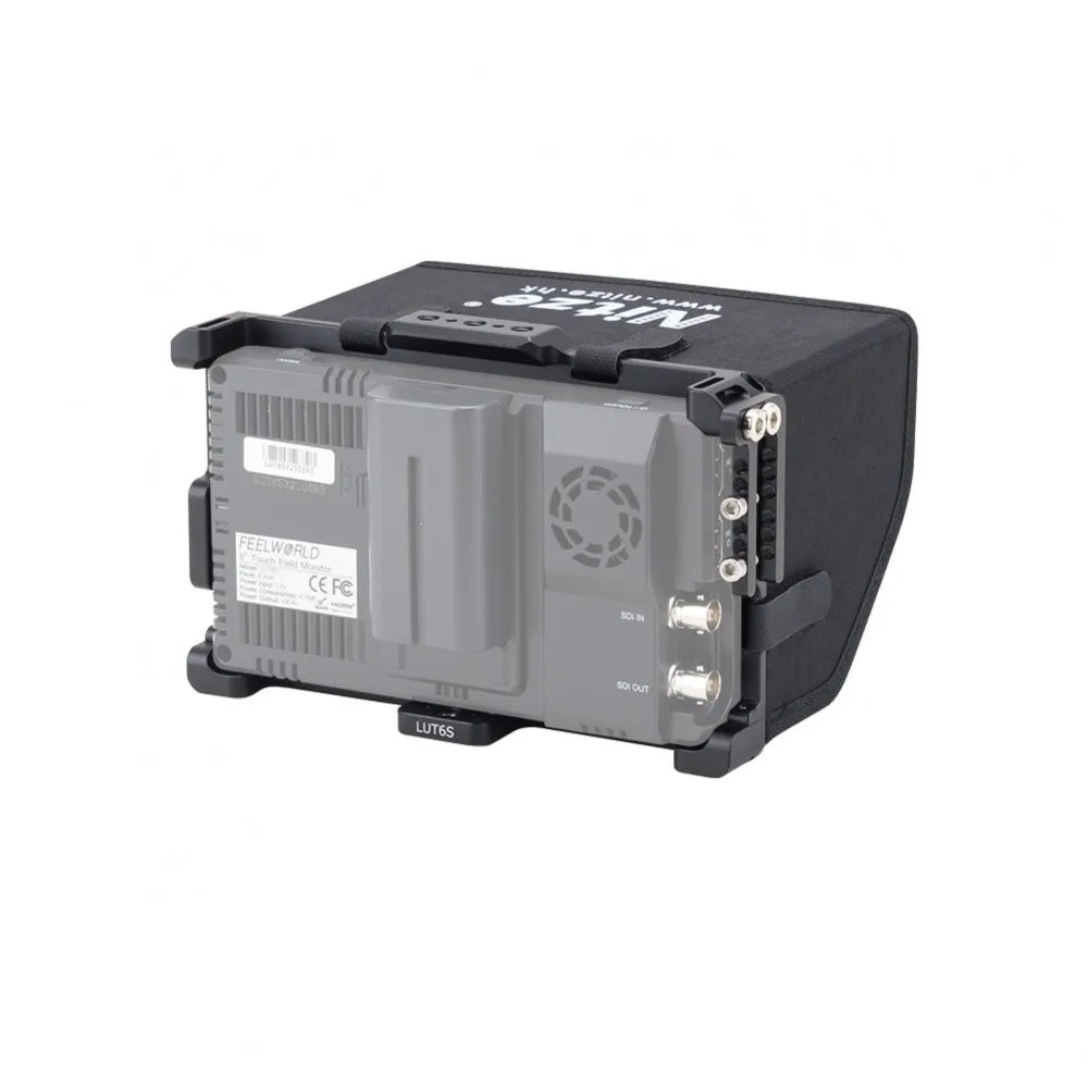 Клетка Nitze для монитора Feelworld LUT6/LUT6S 6 дюймов с зажимом кабеля HDMI и подсветкой