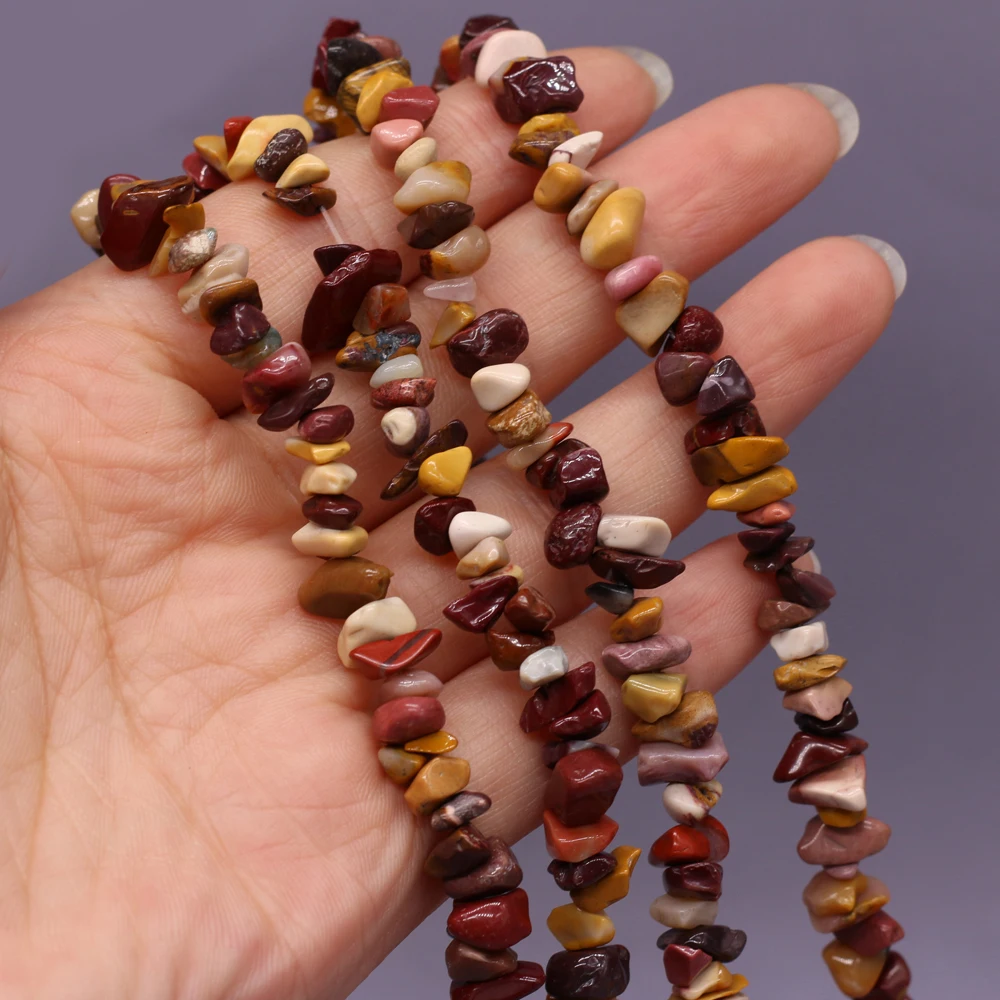 

Hot Sale Natural Semi-precious Stone Gravel Egg Yolk Beads Loose Beads for Jewelry Making Necklace Bracelet 5-8mm Length 40 Cm