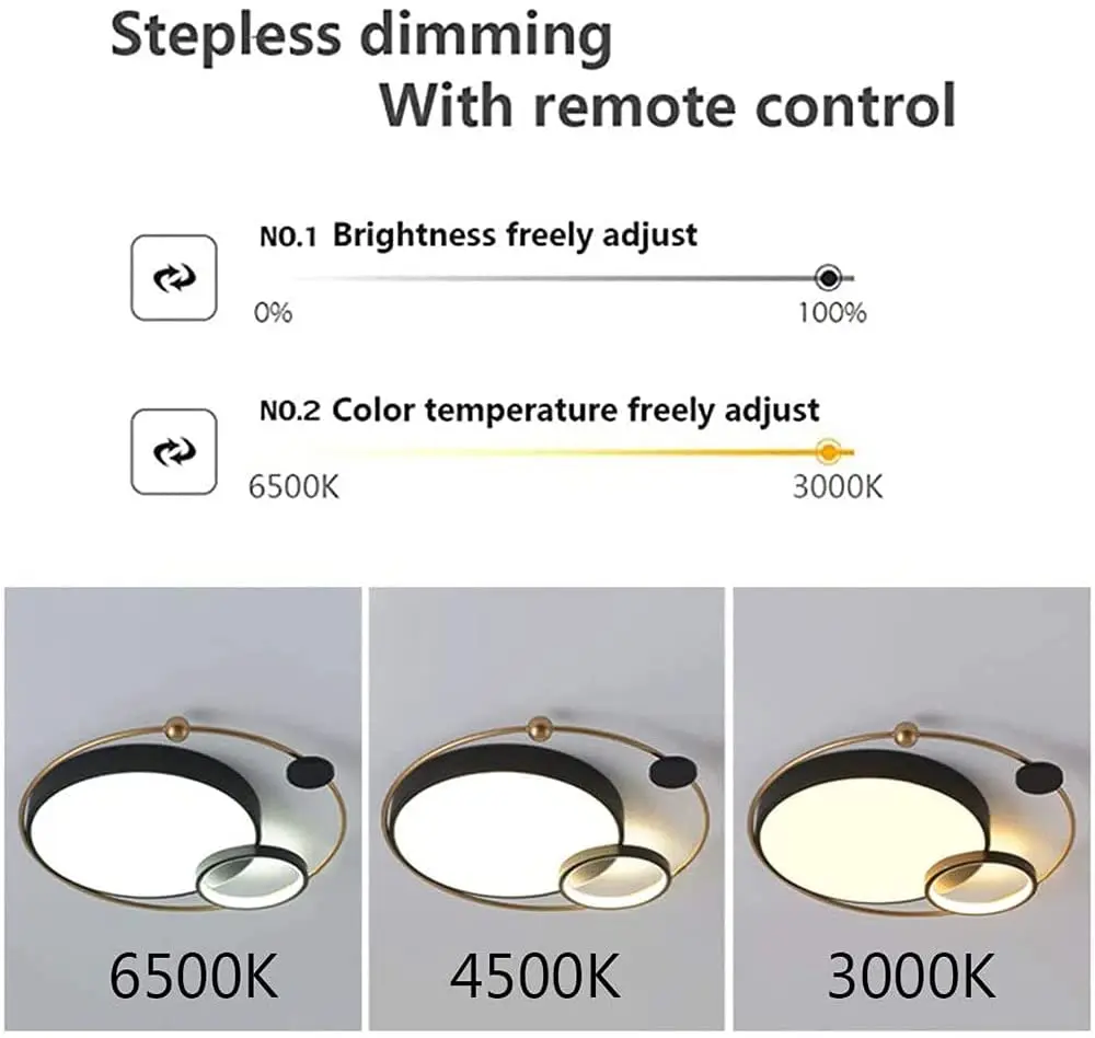 구매 현대 Dimmable 천장 조명 원격 제어와 LED 샹들리에 어린이 방 장식 조명 현대 거실 사무실 바