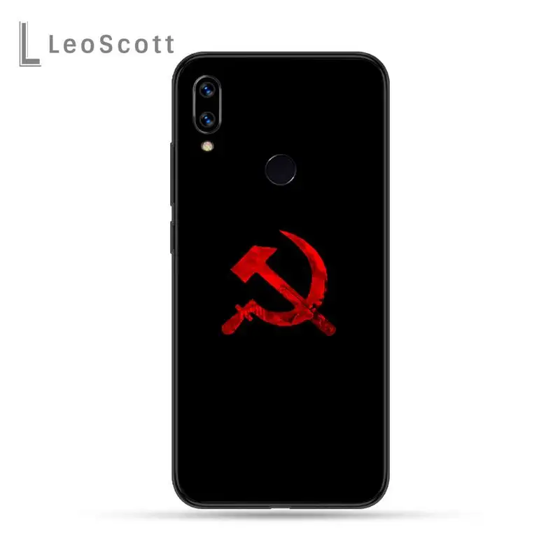 

Soviet Union USSR Flag Phone Case For Xiaomi Redmi Note 4 4x 5 6 7 8 pro S2 PLUS 6A PRO