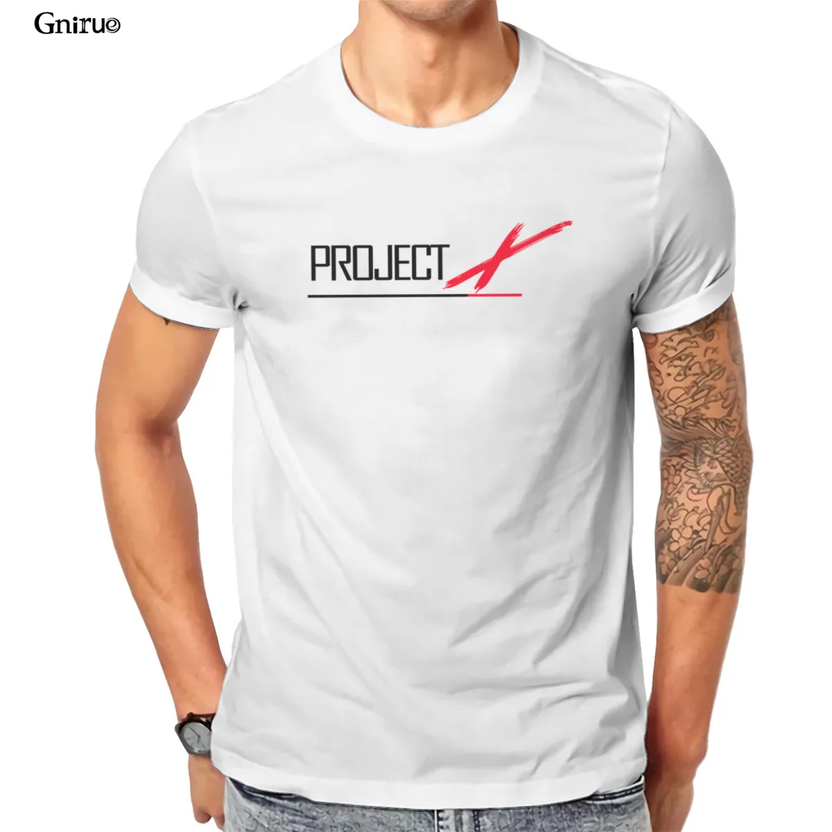 Оптовая продажа Мужская футболка PROJECT X в стиле панк большие размеры кавайная для