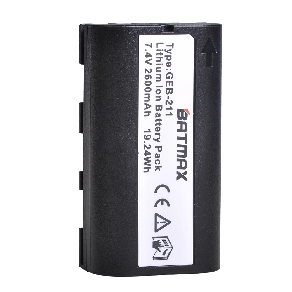 

Batmax 2600mAh GEB211 GEB212 Li-ion battery pack for TPS1200,ATX1200,GPS1200,GRX1200,RX1200,TC1200 total station