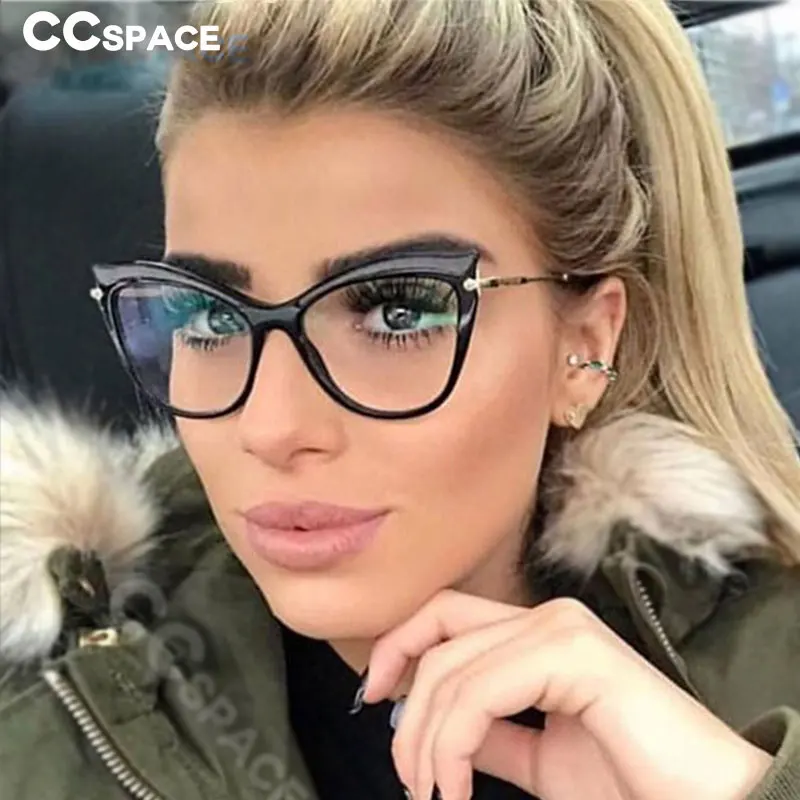 CCSPACE 45532, женские, кошачий глаз, пикантные очки, оправа для мужчин и женщин, фирменный дизайн, оптические очки, модные очки, компьютерные очки