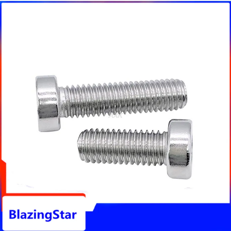 

10/50 M3 M4 M5 M6 304 A2-70 stainless steel DIN7984 Hex Hexagon Socket Thin Low Short Profile Head Allen Cap Screw Bolt L=4-40mm