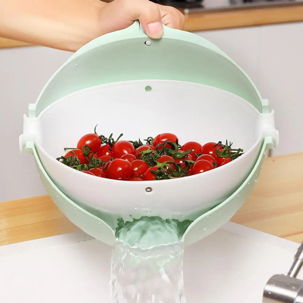 

Ситечко для стирки, утолщенная дренажная корзина, многофункциональная Удобная дренажная чаша для пищевых продуктов