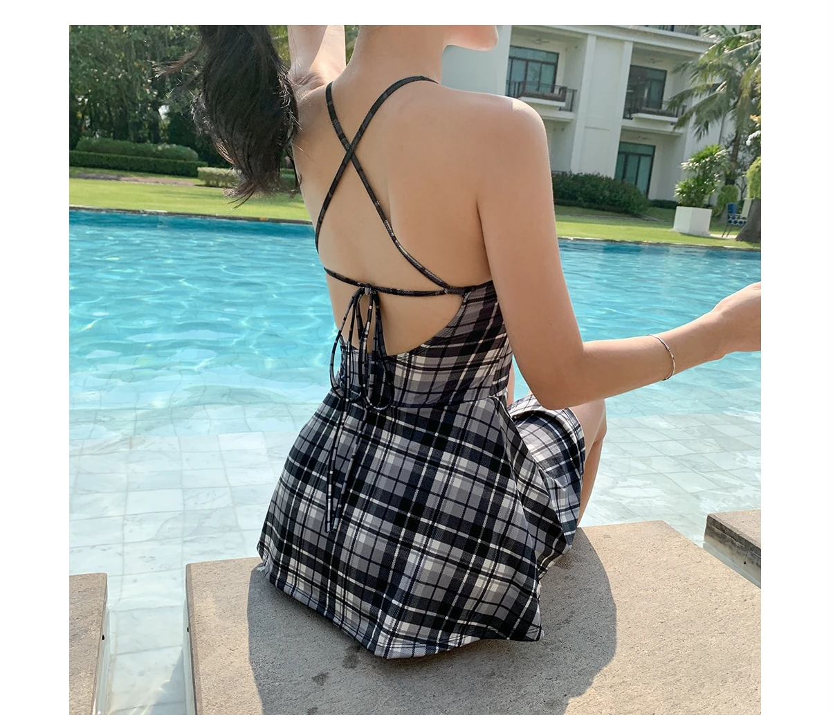 Женская цельная юбка Пляжная бандажная Сексуальная Новинка 2019 года купальный