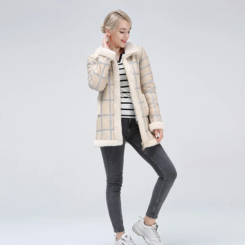 Овечий стриженый жилет с мехом для чтения женский короткий из овчины теплая